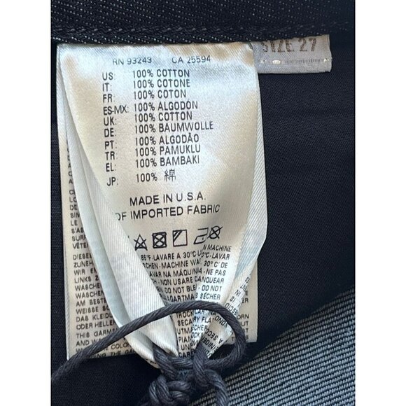 DIESEL Mens Black Denim BustShort 00SPKERS008 Jean Shorts Size 27 - Picture 3 of 10